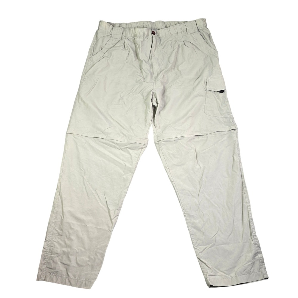Simms Convertible Hiking Pants Men XXL Gray 3XDRY Fishing Zip Off Cargo Gorpcore